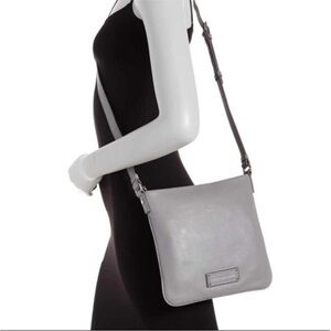 Marc Jacobs Sia Leather Gray Crossbody Bag